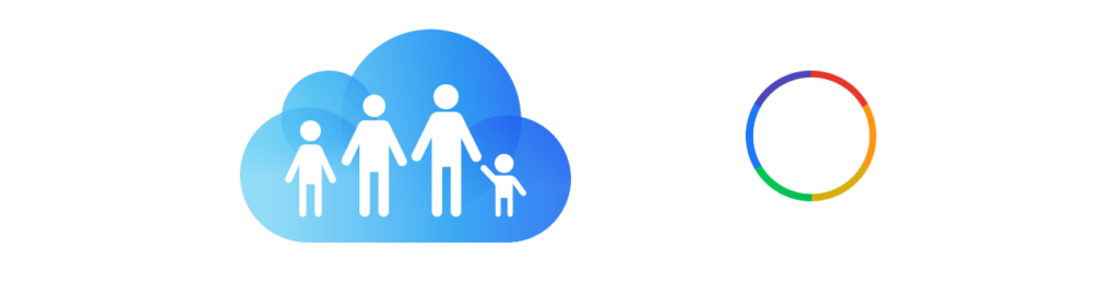 Family Sharing and Color icons