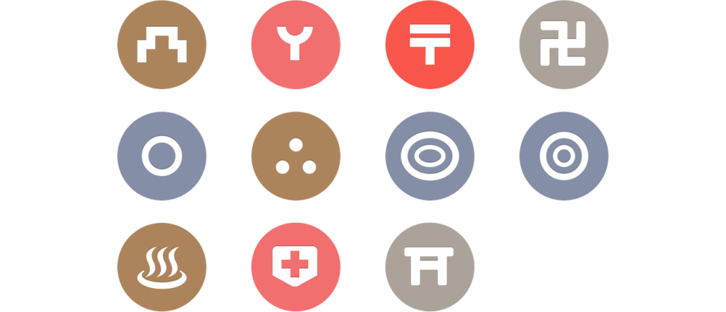 Official Japanese mapping symbols