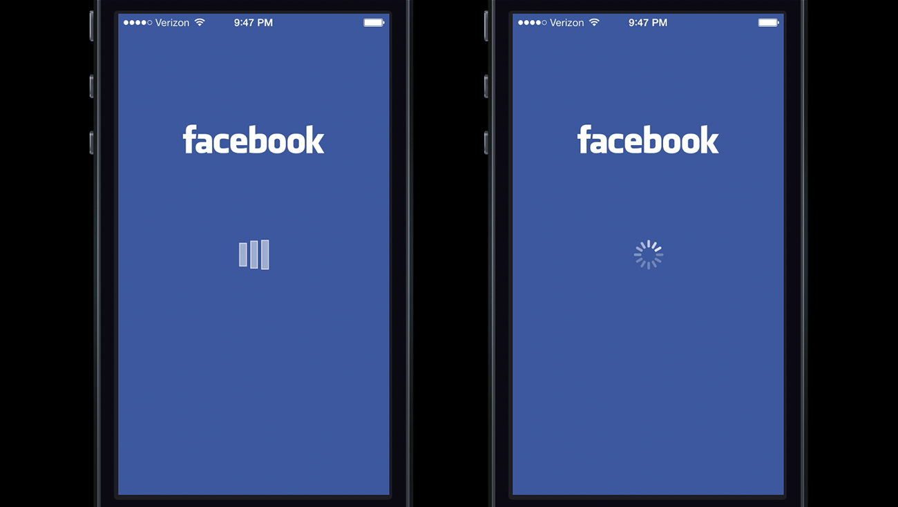 Facebook loading animation examples