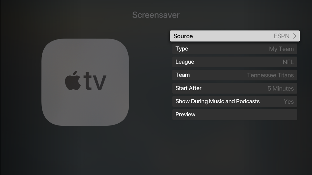 apple tv screensaver for mac list