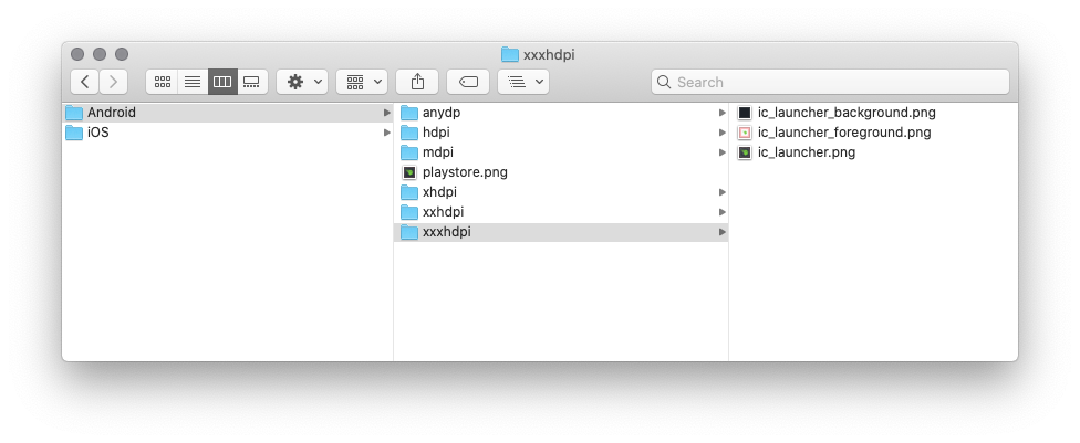 MacOS Finder Window Showing File Organization