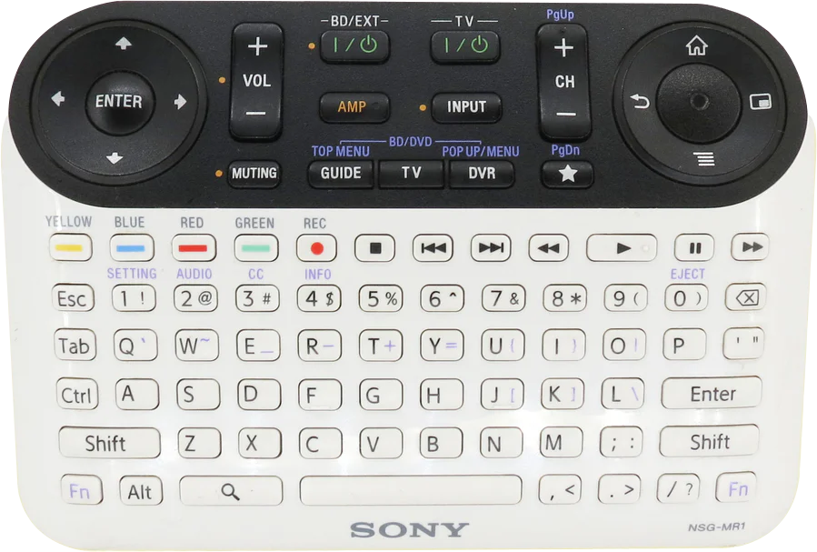 The 2010 Sony NSZ-GT1 Google TV remote.