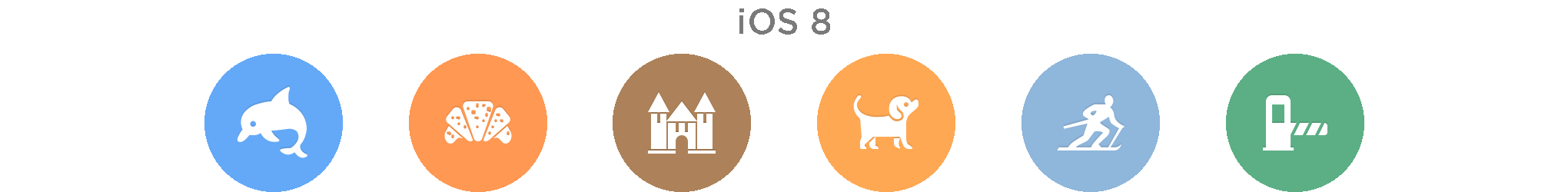 iOS 8 iOS 12 POI icon revisions animated GIF